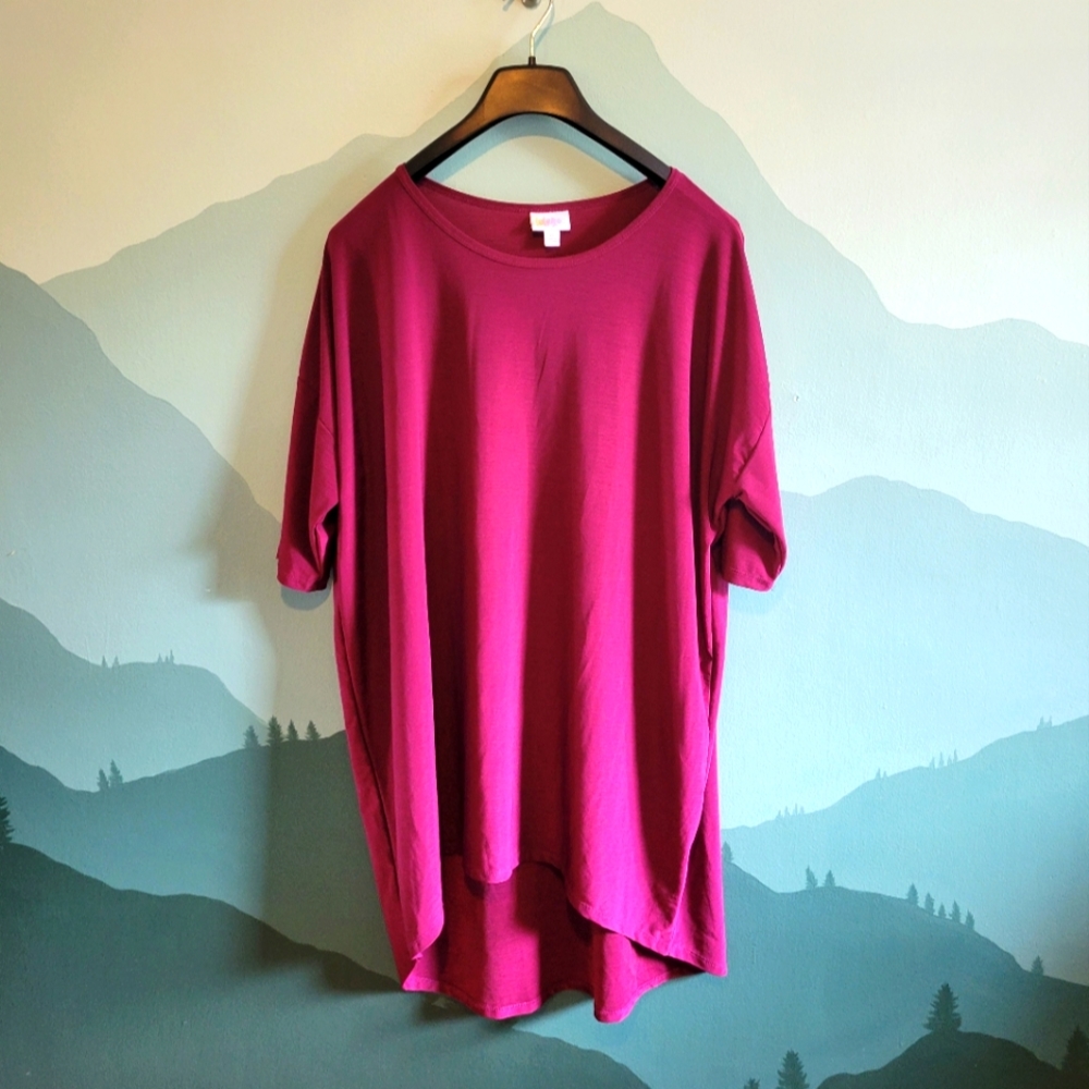 LuLaRoe Burgundy Shirt